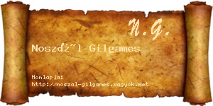 Noszál Gilgames névjegykártya